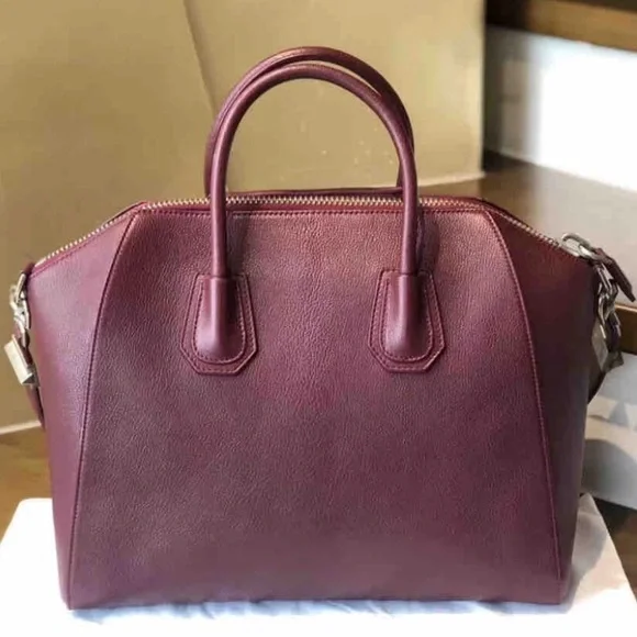 Givenchy Antigona Handbag in Oxblood - Picture 8 of 11